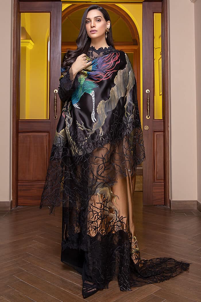 Black Pheasant Shawl