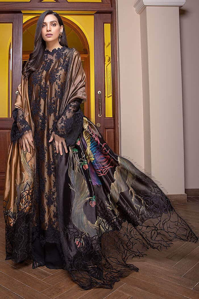 Black Pheasant Shawl