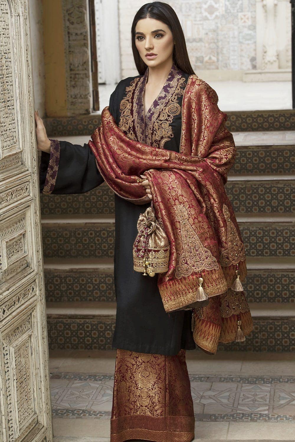 Imperial Rose Shawl
